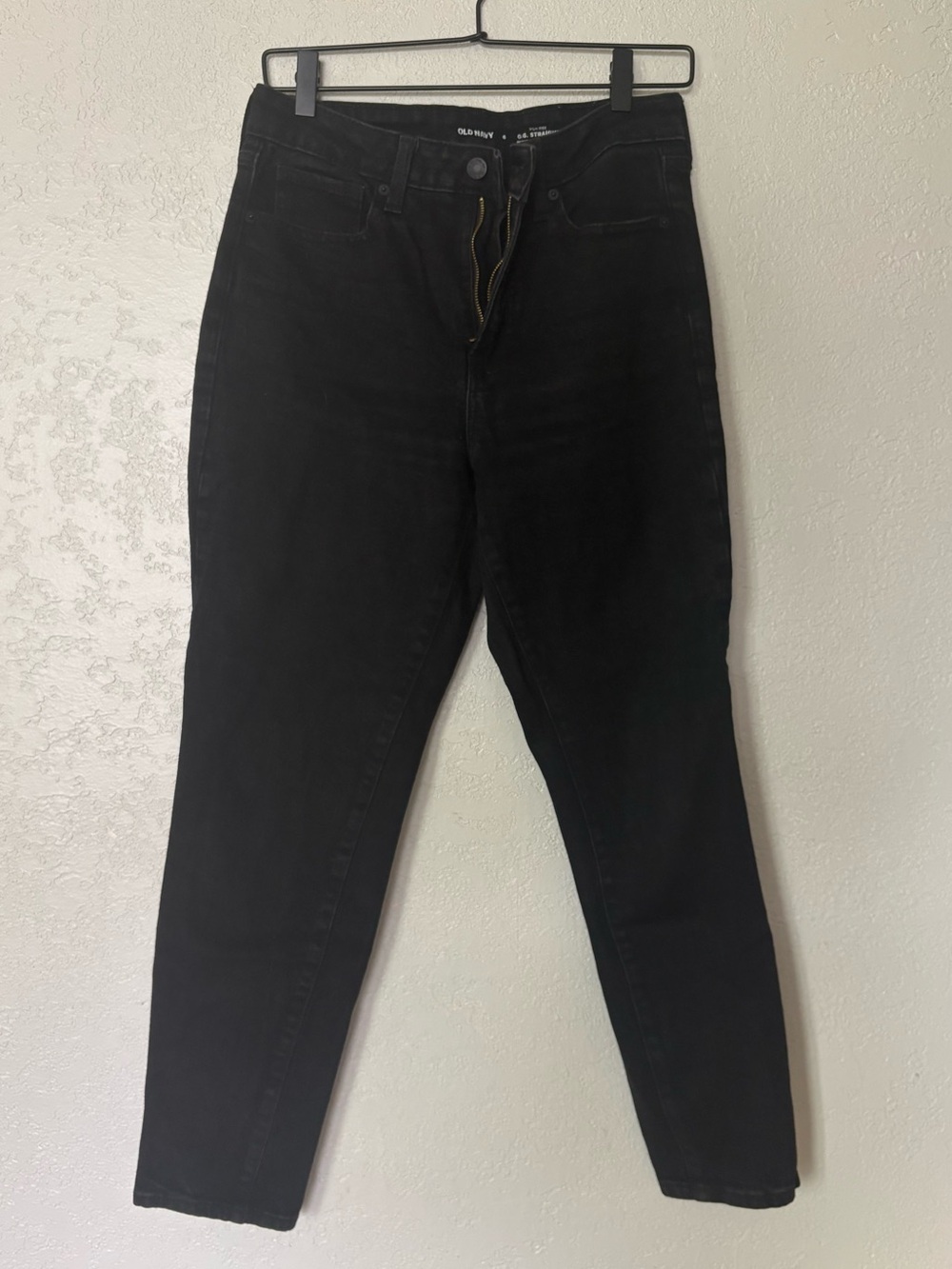 Old navy black OG straight high rise jeans